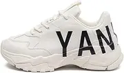 [YangNice] Casual Comfort Platform Trainers for Women Lace-Up Dad Sneakers Lightweight Cushioning Chunky Walking Shoes
