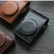 PU Leather Camera Case Bag Cover w/Belt For Ricoh GR3 Canon G7X Sony RX100M1-M7