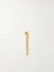 [MARIA TASH] MARIA TASH - Eternity Bar 11mm 18-karat Gold Diamond Single Earring - One size One size Gold