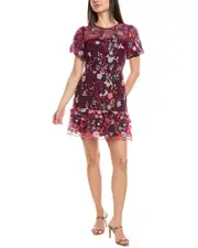 Milly Yasmin Tropical Garden Mini Dress