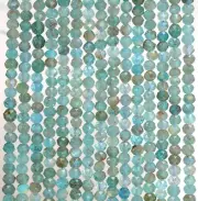 3X2MM LIGHT APATITE GEMSTONE GRADE AA MICRO FACETED RONDELLE LOOSE BEADS 15.5"