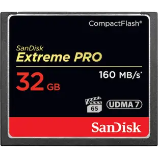 SanDisk CF Extreme Pro CompactFlash 記憶卡 (160MB UDMA 7 + VPG65) 32GB SDCFXPS-032G-X46 香港行貨