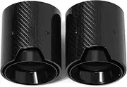 Muffler tip Compatible For BMW 3 Series G20 G21 320d 320i 330i 2020-2024 Upgrade M Performance Carbon Fiber Exhaust System Nozzle(Black)