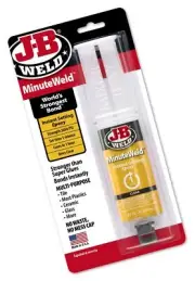 J-B Weld 50101 MinuteWeld Instant-Setting Epoxy Syringe - Clear - 25ml 1