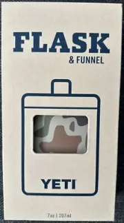 Yeti Tan Camo Flask & Funnel NIB READY TO SHIP