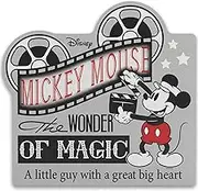 Disney Mickey Mouse Wonder of Magic Wood Wall Decor - Vintage Mickey Mouse Wall Art for Living Room or Movie Room