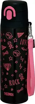 Thermos water bottle mug black pink 550ml JNT-550 BK-P Japan New +Track Num