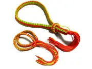 Mongkol & Prajiat Headband Armbands (Muay Thai / Thai Boxing)Orange Light green