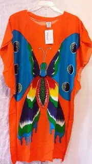 Women Clothing Poncho Kaftan Batwing Short Dress African Dashiki OneSize