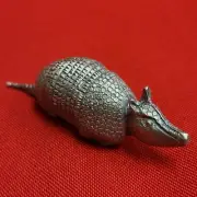 Vintage Spoontiques PP142 Pewter Miniature Armadillo 1981