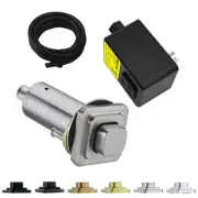 Garbage Disposal Air Switch Kit UL Listed Cordless Long Push Button Square Si...