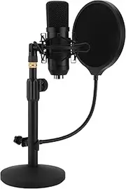 Condenser Microphone,Live Sound Stage USB Drive Microphone for Recording Computer Gaming