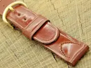 1940's Vintage NOS Unused Watch Band Shell Cordovan Gold Tn Buckle 17.5mm XShort