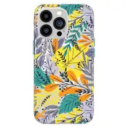 Tech 21 Evo Art Compatible with MagSafe Case (Suits iPhone 13 Pro) - Green Leaf