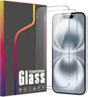 [2-Pack] Tempered Glass Screen Protector for iPhone 16 Plus [6.7 inch] Premium HD Case Friendly