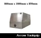 800 x 1800 x 850 Flat Aluminium Dual Cab Ute Canopy Toolbox Flat Alloy