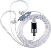KZ-M2 Dual Mic Silver-Plated Type-C Earphone Upgrade Cable with Professional-Grade Dual Microphone Array for KZ C Pin Series in-Ear Headphones (USB-C)