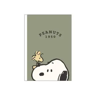 【Kamio】SNOOPY 史努比 A6 膠裝筆記本 臉部特寫