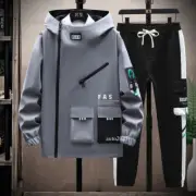 Men Tracksuit Spring Sportswear Jackets Pants 2 Piece Sets Running Sports Suit