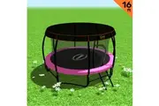 Trampoline 16 ft Kahuna with Roof set - Pink