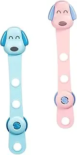 Toddmomy 2Pcs Safety Locks for Cabinets and Protective Lock Blue and Pink Easy to Install Secure Safety for