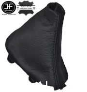 BLACK STITCH FITS AUDI A4 B8 2008-2015 LEATHER GEAR STICK GAITER SHIFT BOOT (for: Audi)