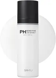 SAM’U PH Sensitive Cream Mist | Daily Face Moisturizer for Men & Women | Korean Face Mist Hydrating Spray | Dewy Setting Spray for Makeup Long Lasting Fixer | Face Skin Care (3.38 Fl. Oz.)