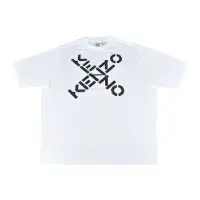 在飛比找momo購物網優惠-【KENZO】KENZO印花LOGO棉質字母X設計短袖圓領T