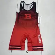 Takedown Browning Indians Red Croft Wrestling Singlet Youth Size Medium