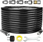 Sewer Jetter Kit for Pressure Washer 150FT, Newest 5800PSI Drain Cleaner Hose 1/