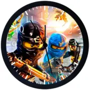 Lego Ninjago Wall Clock 12" Large Personalized option with adding names F81
