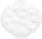 1Pc Creative Snail Baking Plate White Household Barbecue Dish Oven Safe Easy to Clean for Kitchen Restaurant Use