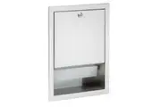New Bradley Retro 2441 Paper Towel Dispenser - Silver Recessed