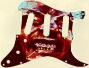 Stratocaster Pickguard Graphic Custom Fender SSS 11 Hole Pick Guard Zombie Guy 3