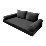 |SLIPCOVER ONLY| V1 Velvet Indoor Daybed Mattress Pillow Pipe Trim Twin AD350