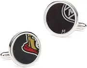 Tokens & Icons NHL Game Used Hockey Puck Cufflinks - Round (61-NHL-P)