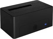 ICY BOX HDD/Hard Drive Docking Station USB 3.0 for SATA 2.5 Inch & 3.5 Inch Hard Drive Clone Station & Reader Adapter External Black IB-1121-U3