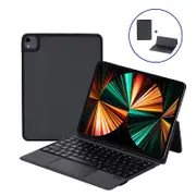 Catzon iPad Wireless Bluetooth Keyboard with Strong Magnetic Cover + Detachable Case for iPad Air 4/Pro 11-Black