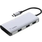 Belkin Connect 5-in-1 Multiport Adapter Hub for USB-C Enable Laptops