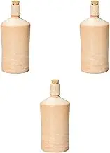 Set of 3, Yellow Base No. 4 Bottle [3.5 x 8.5 inches (9.0 x 21.5 cm) (700cc)] | Shochu Bottle, Heat Resistant, Setomonohonpo