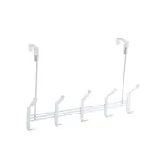 Door Hanging Hook Punch Free Door Hanger Hats Bags Holder Tie Scarf Key Hook Iron Wall Hanger Clothes Coats Rack Towel Shelf