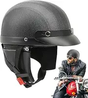 Open Face Helmets - Open Face Motorbike Helmets | Open Face Motorcycle Helmets for Adults, Vintage Half Face Motorcycle Helmets