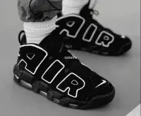 在飛比找Yahoo!奇摩拍賣優惠-Nike Air More Uptempo 96 QS 黑白