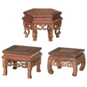 Wood Vase Stand Decorative Plant Pot Holder for Teapot Jewelry Figurine