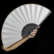 [Generic] Master Kung Fu Fan Defense,Tactical Metal Folding Fan for Powerful Airflow Training & Swift Self-Protection,Total Length 13 Inches, Suitable for Fitness and Defense Decoration, Fanning (D)
