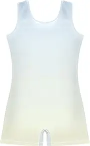 [GAIGEO] Elegant Blue Light Yellow Gradient Girls Gymnastics Leotards Toddlers Unitards Ballet Dance Outfit Leotard 2-3t