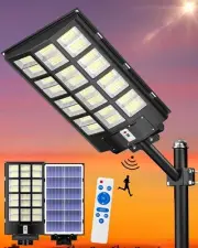 SL-6000W Solar Street Lights Outdoor, 268000LM Commercial Parking Lot Light Dusk