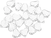 OFFIGAM 20pcs Glass Nail Color Display Cards Heart-shaped Sample Manicure Color Boards for Professional Personal Use Elegant Transparent Design for Nail Art Showcase and