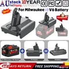 Adapter for Milwaukee 18V M18 Battery Convert to Dyson V6 Battery SV03 SV04 SV06