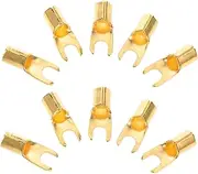 Gadpiparty Automotive Speaker Terminals U-Shaped Car Terminal Blocks Fork Spade Connectors for Audio Systems
